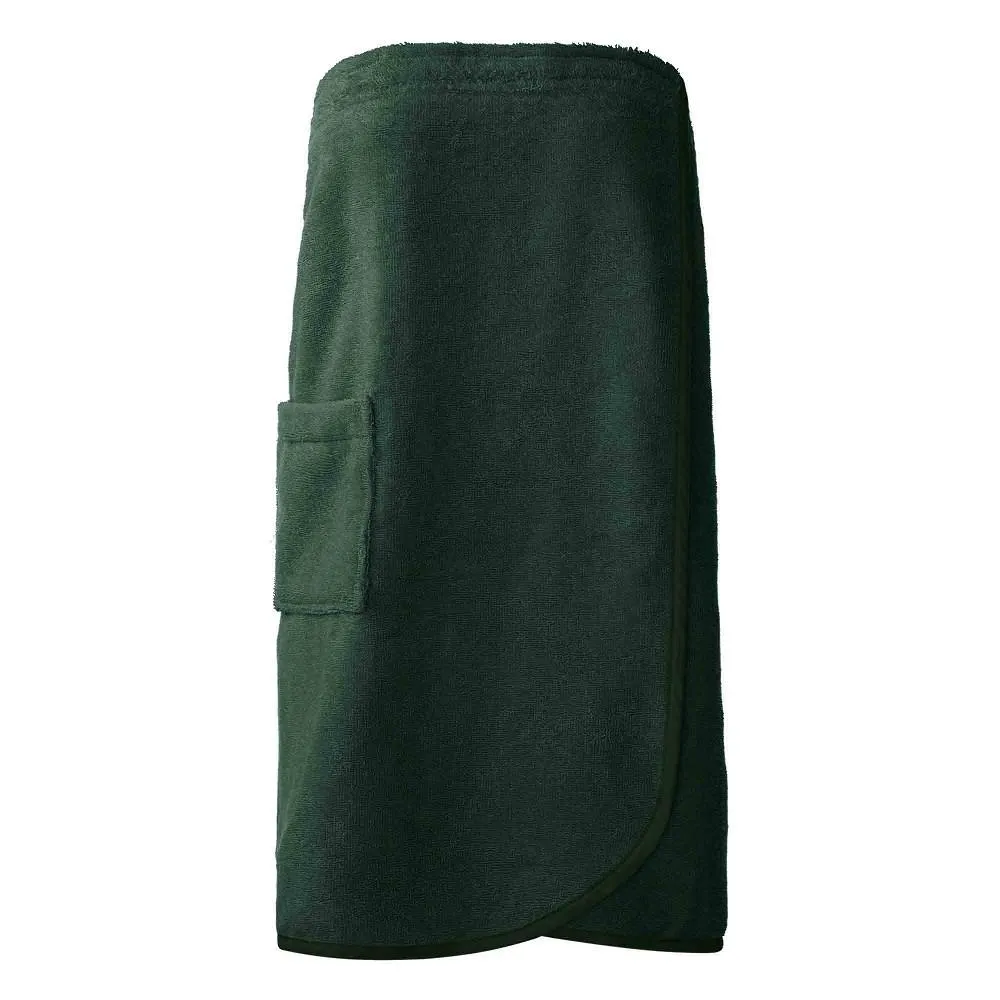 Ręcznik damski do sauny Pareo new S/M  butelkowa zieleń frotte bawełniany