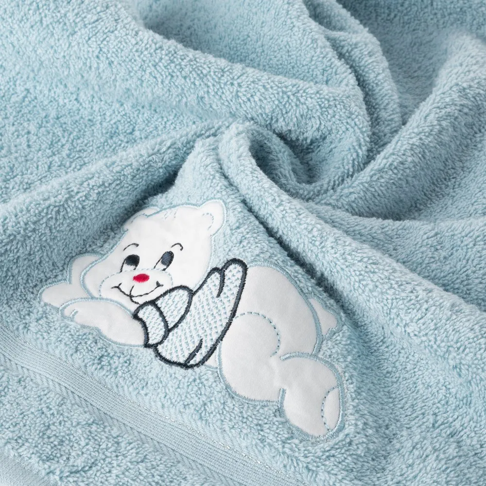 Ręcznik dziecięcy 30x50 Baby 39 niebieski Miś 450g/m2 Eurofirany