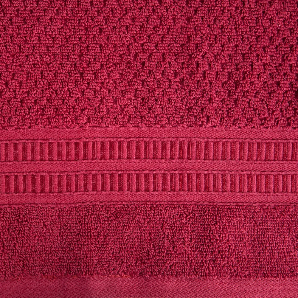 Ręcznik Rosita 50x90 czerwony o ryżowej  strukturze 500g/m2 Eurofirany