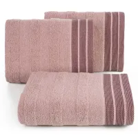 Ręcznik Pati 50x90 pudrowy różowy pasy frotte 500g/m2 Eurofirany