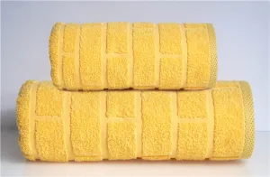 Ręcznik Brick 50x90 żółty 500 g/m2 Greno