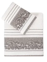 Komplet ręczników 2 szt Mervan kremowy 50x90+70x140 Darymex
