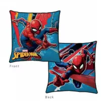 Poduszka dziecięca 38x38 Spiderman  niebieska czerwona S24
