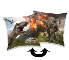 Poduszka dziecięca 40x40 Park Jurajski dinozaury wulkany 7318 Jurassic Word Volcano
