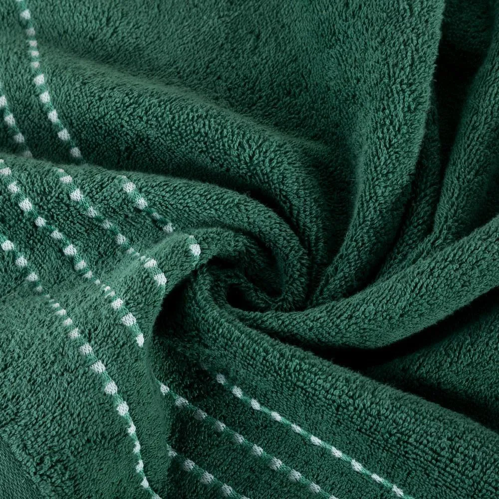 Ręcznik 50x90 Fiore  zielony ciemny 500g/m2 Eurofirany