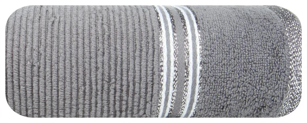 Ręcznik 50x90 Filon 03 srebrny 530g/m2 Eurofirany