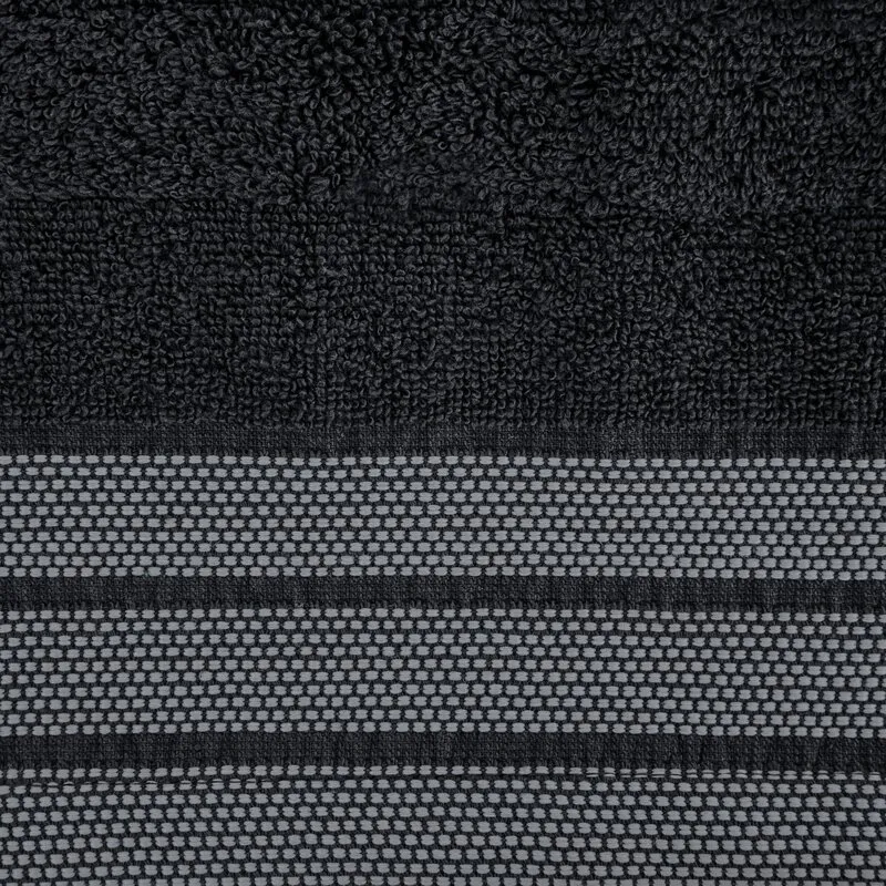 Ręcznik Pati 70x140 czarny frotte  500g/m2 Eurofirany