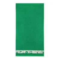 Ręcznik 30x50 Slames zwierzątka Malachit-5617 zielony frotte bawełniany dziecięcy do przedszkola