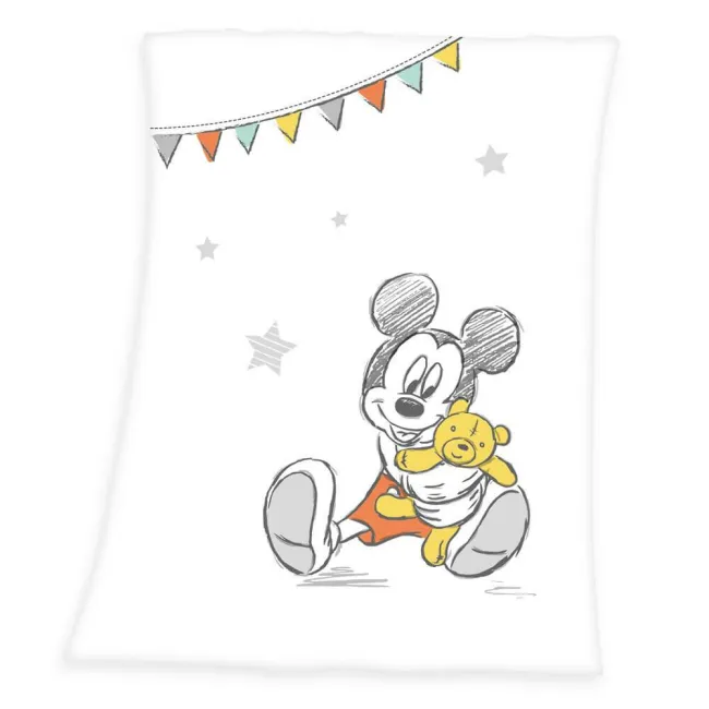 Kocyk polarowy 75x150 Myszka Miki 9983 Mickey Mouse pled dziecięcy