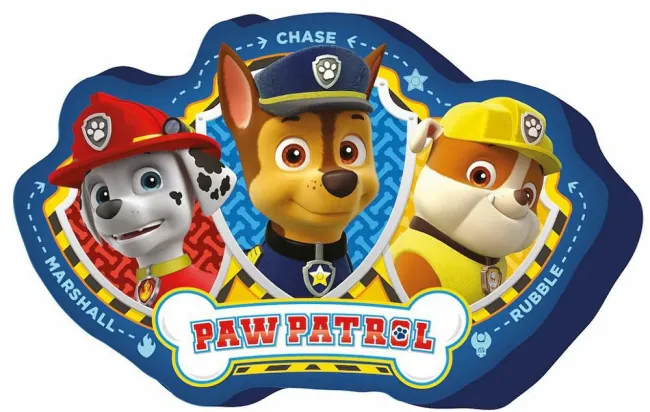 Poduszka kształtka Psi Patrol Paw 4505 Marshall Chase Rubble przytulanka