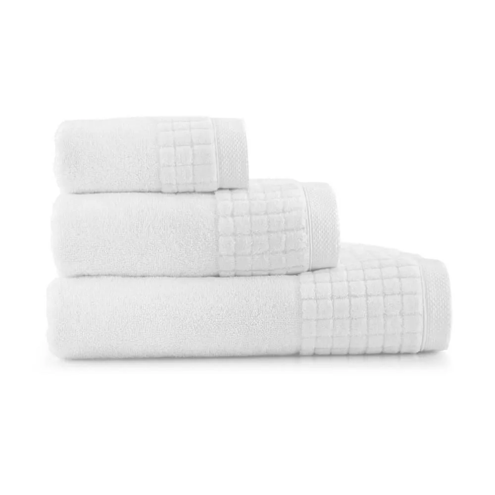 Komplet ręczników w pudełku 3 szt Paulo 3 AB Biały-K11-500 ręczniki 30x50 50x100 70x140