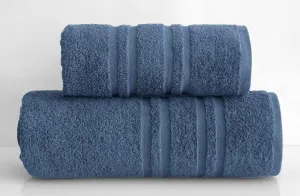Ręcznik Ivo 70x130 denim niebieski  frotte 420g/m2 Greno