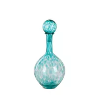 Szklany wazon dekoracyjny 23x50 Isla turkusowy