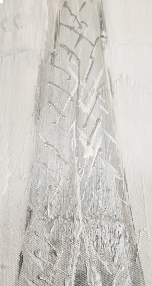 Obraz Effie 40x120 ręcznie malowany Wieża Eiffla zakochana para Eurofirany