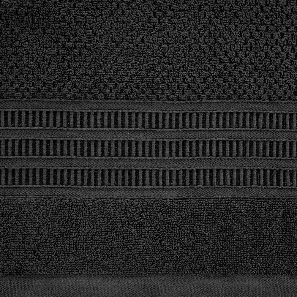 Ręcznik Rosita 50x90 czarny o ryżowej  strukturze 500g/m2 Eurofirany