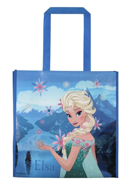 Torba na zakupy Frozen Kraina Lodu Elsa Elza niebieska 0039 torebka dziecięca z uszami