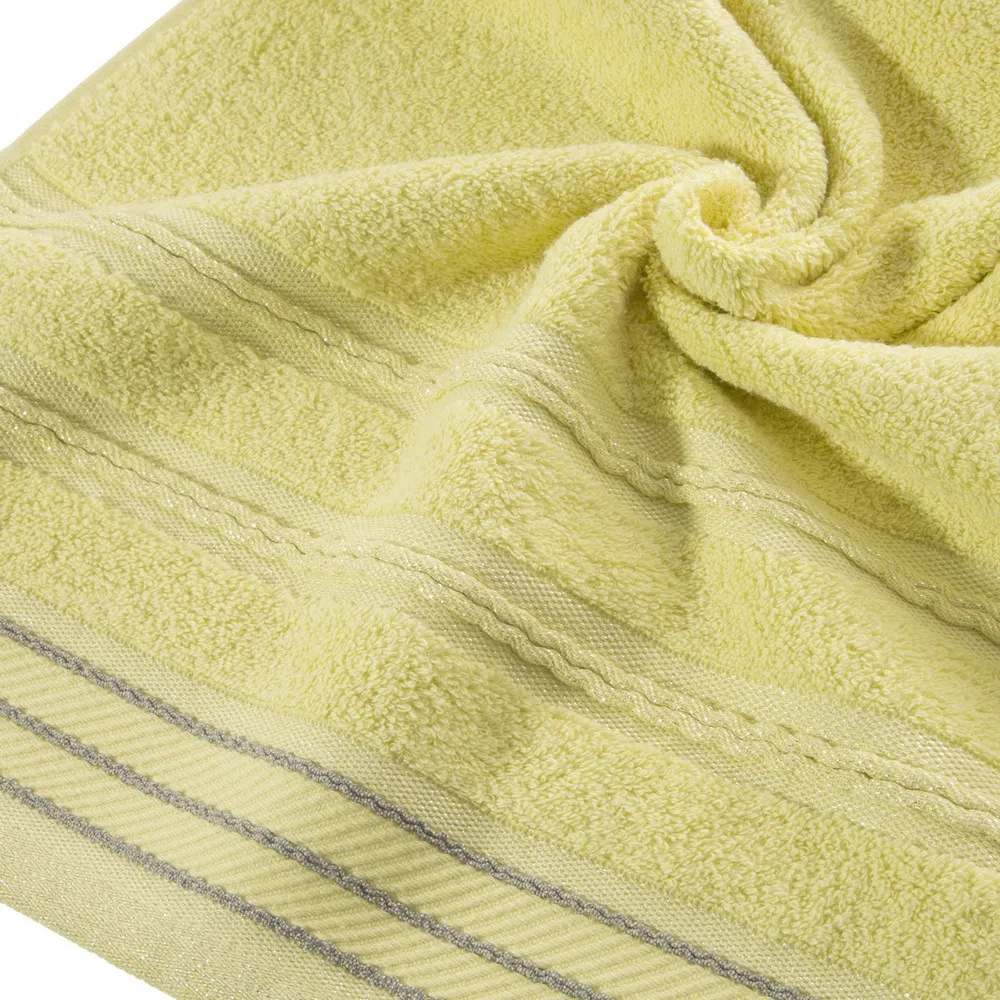 Ręcznik Wiki 50x90 06 żółty srebrne nitki 480 g/m2