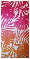 Ręcznik plażowy Summer Pink 70x140 Monstera różowy