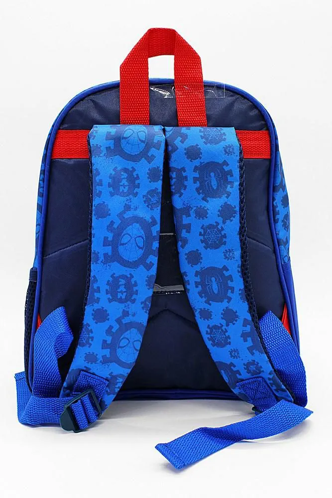 Plecak do przedszkola Spiderman 6515 niebieski Człowiek Pająk turystyczny 27x30x11