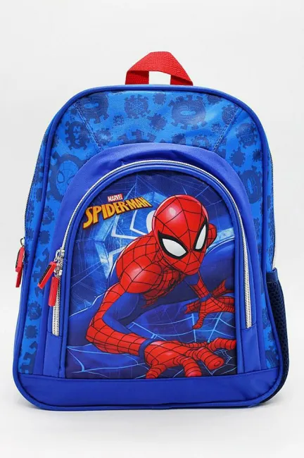 Plecak do przedszkola Spiderman 6515 niebieski Człowiek Pająk turystyczny 27x30x11