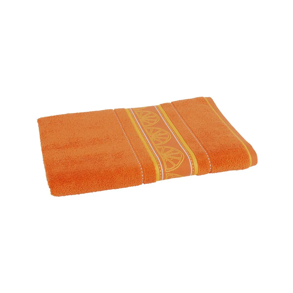 Ręcznik plażowy 90x170 Tropican pomarańczowy pomarańcze ZJ-7790Z frotte 360g/m2 Clarysse