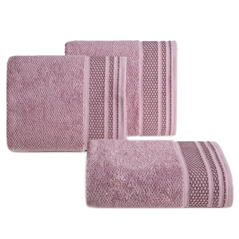 Ręcznik 50x90 Suzana pudrowy różowy  frotte 500g/m2 Eurofirany