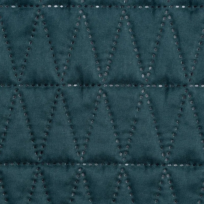 Narzuta na fotel 70x160 Boni turkusowa  ciemna geometryczna