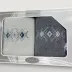 Komplet ręczników w pudełku 2 szt 70x140  Gift biały grafitowy wzór 4 Frotex