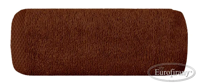 Ręcznik Gładki 1 70x140 04 brązowy 400 g/m2 frotte Eurofirany