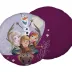 Poduszka dekoracyjna 40 cm Frozen Family  03 fioletowa polarowa kształtka przytulanka