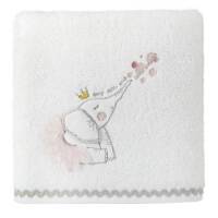 Ręcznik dziecięcy 50x90 Baby 23 biały słonik 400g/m2 frotte Eurofirany