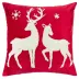 Poszewka świąteczna 45x45 Deer czerwona   renifery BN23