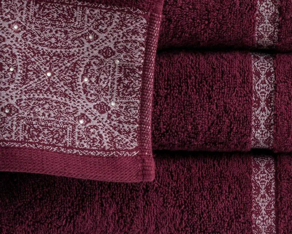 Ręcznik Sofia 50x90 burgund ciemny 70 500 g/m2 frotte