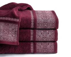 Ręcznik Sofia 50x90 burgund ciemny 70 500 g/m2 frotte