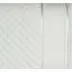 Ręcznik Jessi 90x150 biały frotte  500g/m2 z fakturą wytłaczanej krateczki i welurową bordiurą Eurofirany