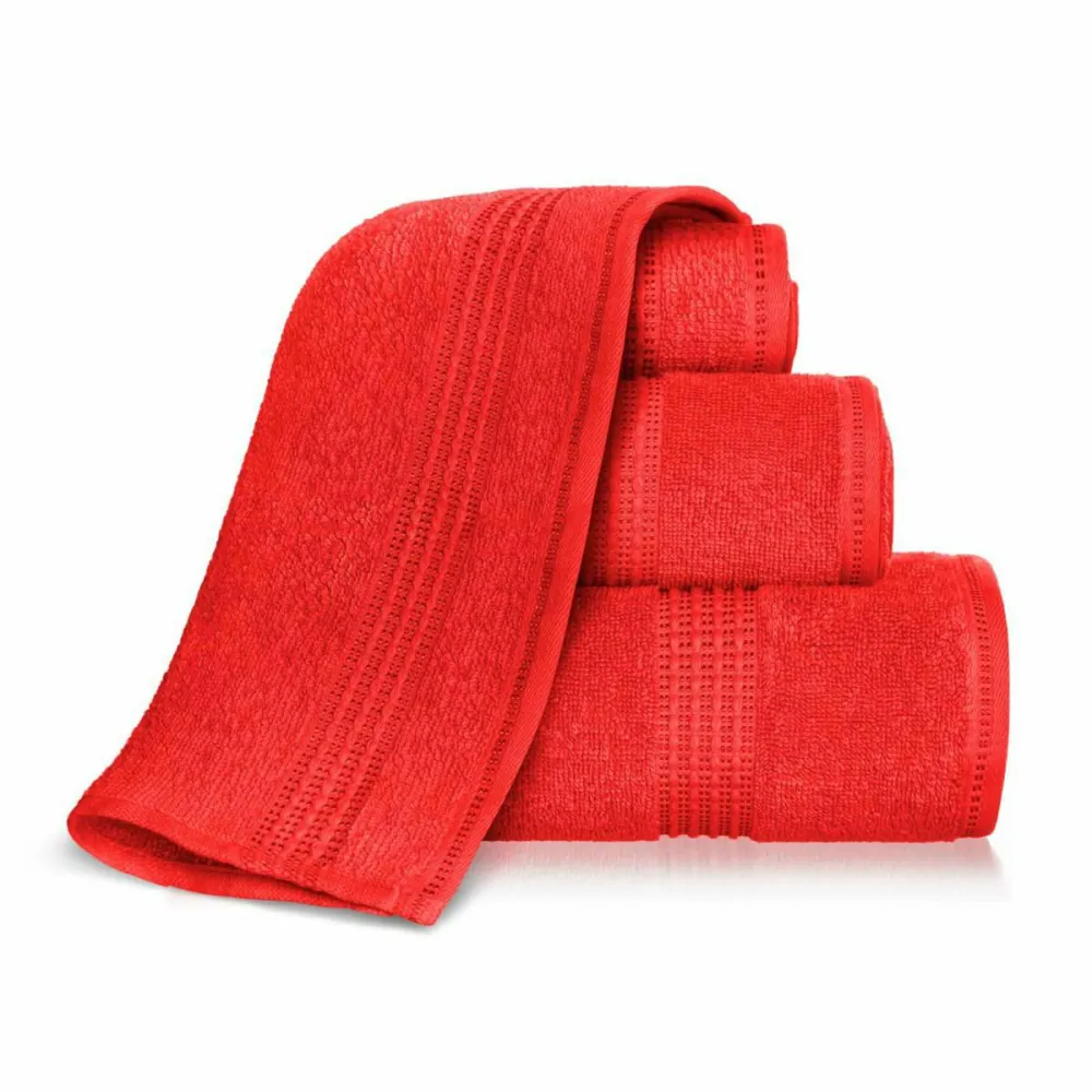 Ręcznik Amie 70x140 czerwony frotte 450  g/m2