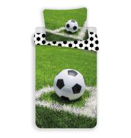 Pościel bawełniana 140x200 Piłka nożna boisko Football zielona ball 7801 młodzieżowa piłkarska kibica II gatunek