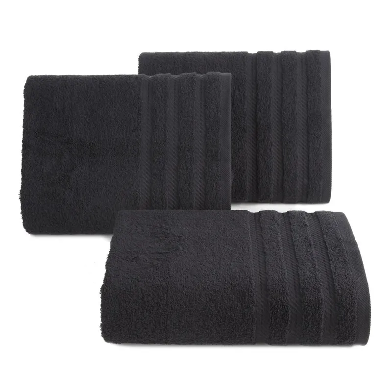Ręcznik Vito 70x140 czarny 480 g/m2       frotte bawełniany Eurofirany