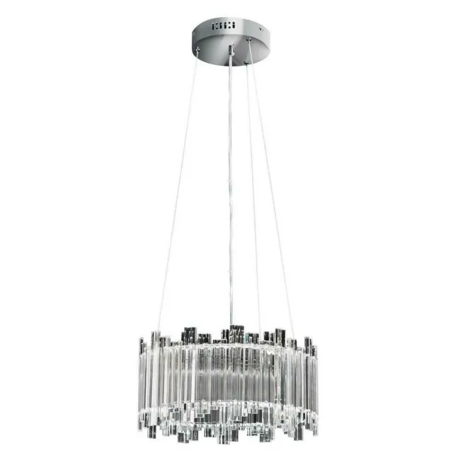 Lampa wisząca Alexa zwisające kryształowe elementy 39x20x120 cm styl nowoczesny klasyczny do salonu sypialni