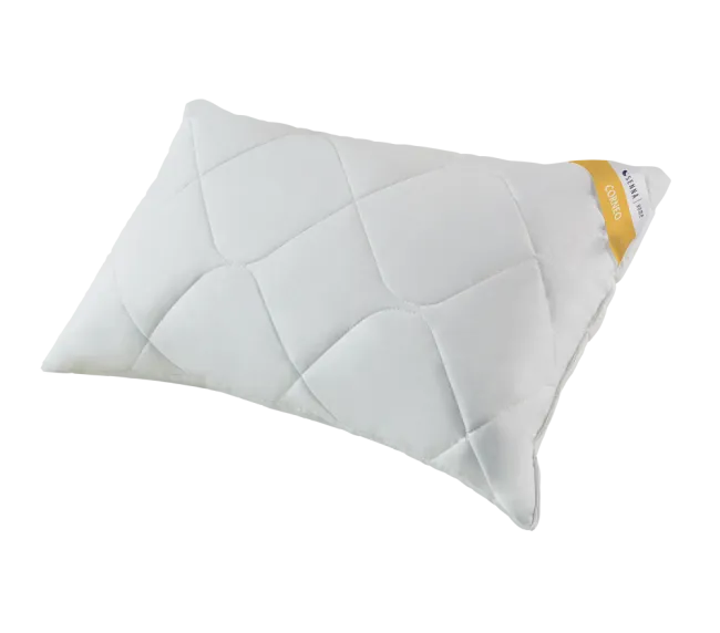 Poduszka antyalergiczna 50x70 Corneo Eco biała jednowarstwowa z włóknem kukurydzianym biodegradowalnym  Inter-Widex