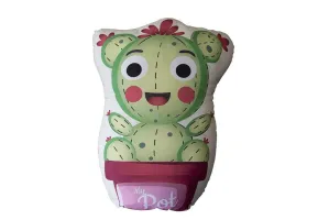 Poduszka przytulanka 40x40 D-102 Kaktus zielony różowy My Pot kształtka doniczka dekoracyjna