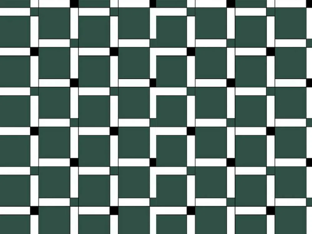 Poszewka bawełniana 50x60 kwadraty        zielona biała 1434N Classic