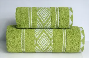 Ręcznik Azteka 70x130 zielony Greno