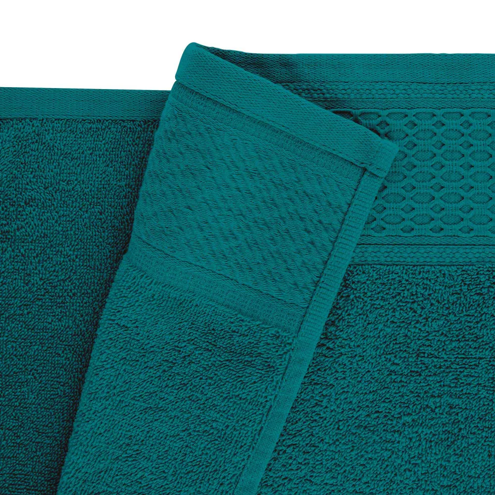 Komplet ręczników 6 szt Solano kremowy    turkusowy w pudełku Darymex