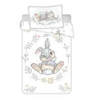 Pościel bawełniana 100x135 królik 1551 króliki zajączek Thumper biały do łóżeczka dziecięca poszewka 40x60