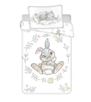 Pościel bawełniana 100x135 królik 1551 króliki zajączek Thumper biały do łóżeczka dziecięca poszewka 40x60