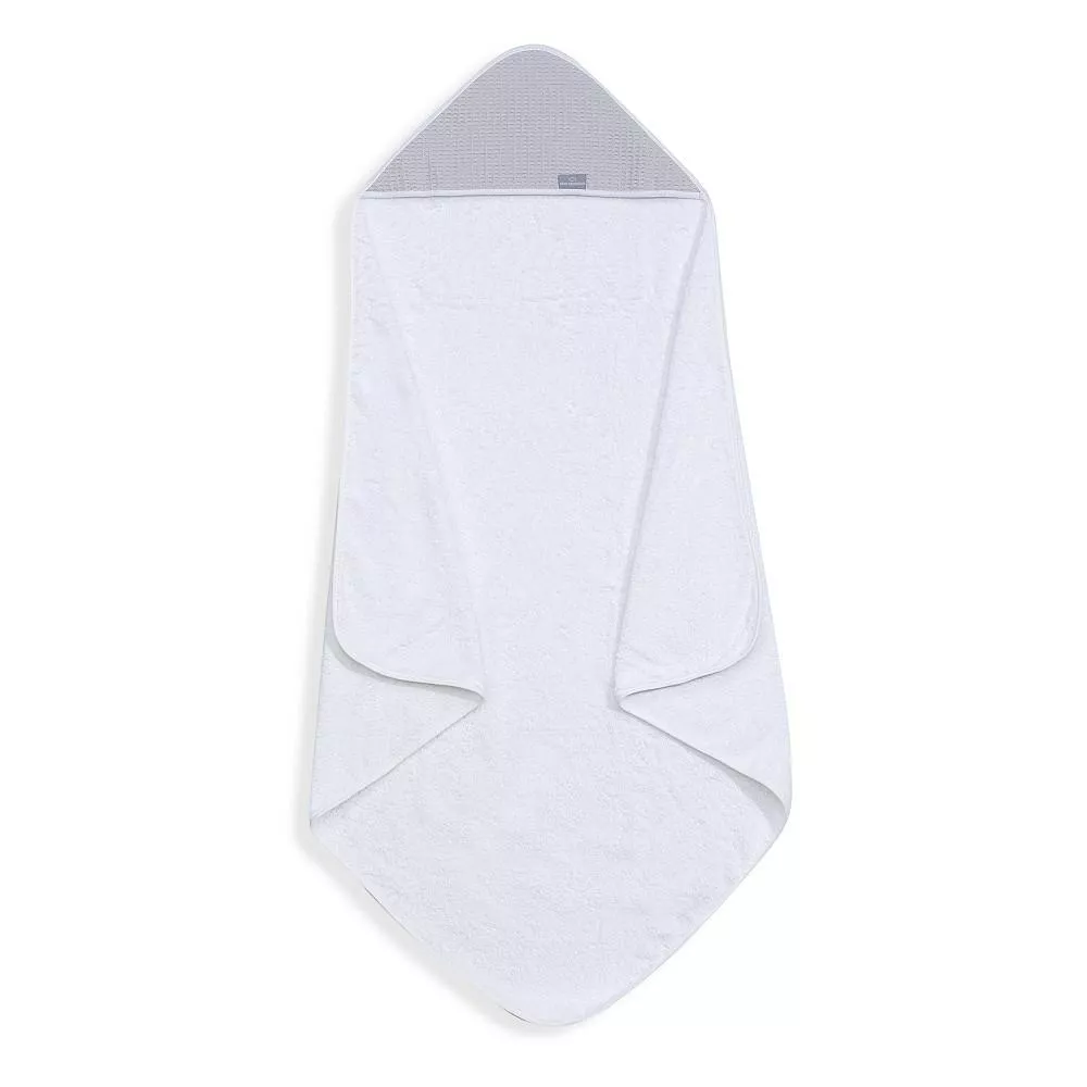 Okrycie kąpielowe 100x100 Astrid biały  szary ręcznik z kapturkiem