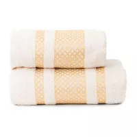 LIONEL Ręcznik, 50x90cm, kolor 783 kremowy ze złotą bordiurą LIONEL/RB0/783/050090/1