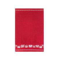 Ręcznik kuchenny 30x50 Kawusia 2 Karnelian-5756 czerwony bawełniany