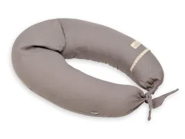 Poduszka pozycjonująca Relax Linen 190cm szara do karmienia ciążowa wypoczynkowa